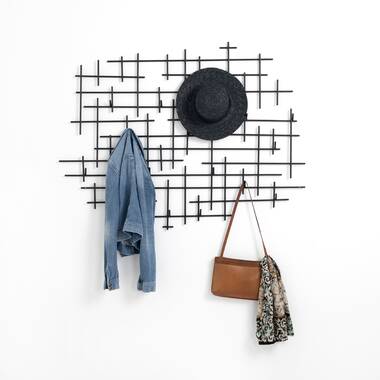 Iron coat rack online wall mount